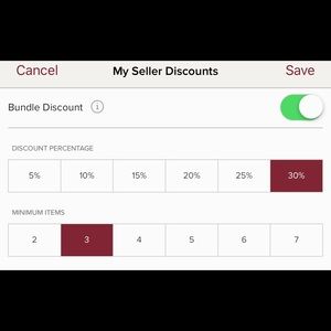 30% off 3 or more items for the next 24hours